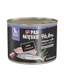 PAN MIĘSKO Nassfutter Pute mit Lachs für Kätzchen 200 g