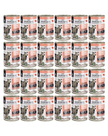 WIEJSKA ZAGRODA Nassfutter mit Lamm Monoprotein für Welpen getreidefrei 24x400 g