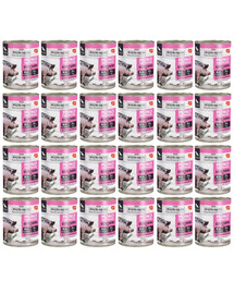 WIEJSKA ZAGRODA Nassfutter Schweinefleisch Monoprotein für adulte Hunde 24x800 g