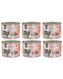 WIEJSKA ZAGRODA Nassfutter Lamm Monoprotein für adulte Katzen getreidefrei 6x200 g