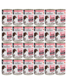 WIEJSKA ZAGRODA Nassfutter mit Rind Monoprotein für adulte Katzen 24x400g