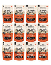 WIEJSKA ZAGRODA Superfoods Nassfutter Rindfleisch mit Kalbfleisch und Katzenminze für adulte Katzen getreidefrei 12x100 g