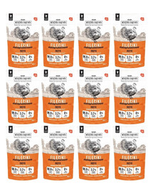 WIEJSKA ZAGRODA Filets Truthahn Monoprotein für adulte Katzen getreidefrei 12x85 g