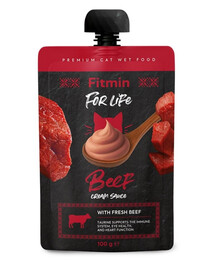 For Life Cat Cream Sauce Beef 100g kremowe saszetki z wołowiną dla kotów