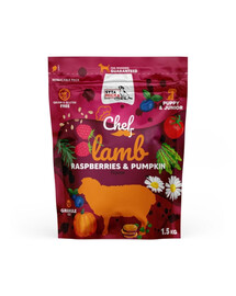 Chef Junior Jagnięcina, malina i dynia 1,5 kg sucha karma dla szczeniąt
