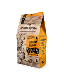 WIEJSKA ZAGRODA Trockenfutter mit Lamm und Ente für adulte kleine Hunde getreidefrei 9 kg