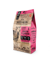 WIEJSKA ZAGRODA Trockenfutter mit Lamm und Spinat für kleine Welpen getreidefrei 2 kg