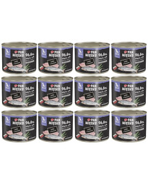 PAN MIĘSKO Nassfutter mit Pute, Lachs und Rosmarin für Kätzchen hypoallergen 12x200 g