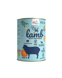 Chef Monoprotein Junior Jagnięcina z warzywami 400 g mokra karma dla szczeniąt