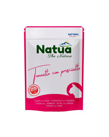 NATUA Nassfutter mit Thunfisch und Schinken in Gelee für Katzen 70 g