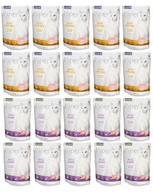 PIPER Animals Cat Sterilised Nassfutter mit Kaninchen und Thunfisch für adulte Katzen 20x100 g