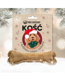 PAKA ZWIERZAKA Weihnachtsknochen mit Pute und Cranberry 12 cm Größe M 55g