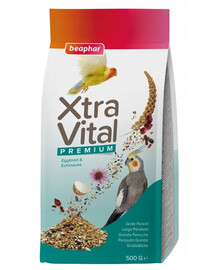 BEAPHAR XtraVital Large Parakeet vollständiges Futter für große Sittiche 500g