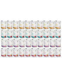 PIPER Animals Nassfutter Mix Geschmacks mit Lachs Huhn Thunfisch Kaninchen für adulte Katzen 40x100 g