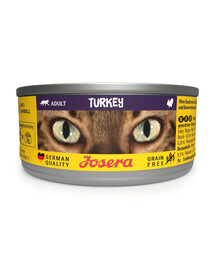 JOSERA Adult Turkey Nassfutter mit Truthahn für adulte Katzen 85g