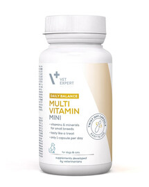 VET EXPERT Daily Balance Multivitamin Mini Vitamine und Mineralien für kleine Hunde und Katzen 30 Kapseln