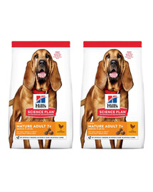 HILL'S Science Plan 7+ Dog Mature Light Medium Chicken für ältere Hunde 2x14 kg