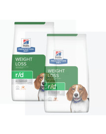 HILL'S Prescription Diet r/d Weight Reduction with Chicken Adult für übergewichtige Hunde 20 kg (2x10 kg)