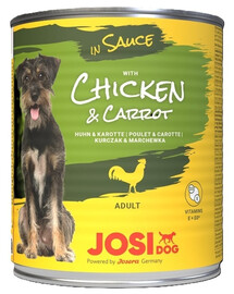 JOSERA JosiDog Chicken&Carrot in Sauce 12x830g z kurczakiem i marchewką w sosie dla psów