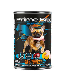 GAME DOG Prime Bite Pute mit Kürbis Nassfutter für Hunde jeden Alters 400g