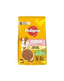 PEDIGREE Junior Mini mit Geflügel und Gemüse für Welpen kleiner Rassen 500 g