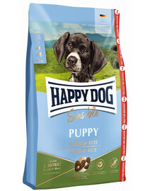 HAPPY DOG Sensible Puppy Trockenfutter mit Lamm und Reis für Welpen 18 kg