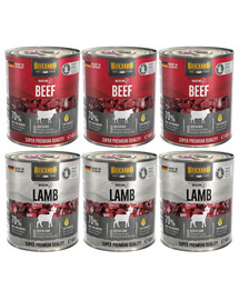BELCANDO Baseline MIX Geschmacks Rind und Lamm 6x800g