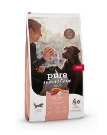 MERA Pure Sensitive Adult Salmon Rice Trockenfutter mit Lachs und Reis für empfindliche Hunde 12,5 kg
