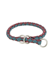 TRIXIE Cavo Zughalsband für Hunde XS–S: 25–31 cm/o 12 mm bordaux/petrol