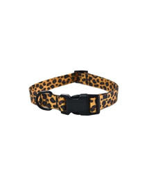 BARRY KING Wasserdichte Hundehalsband PVC 1,5x25-40cm Leopardenmuster