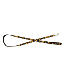 BARRY KING Hundeleine mit ethnischem Muster 10mm/120cm schwarz