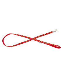 BARRY KING Hundeleine mit ethnischem Muster 10mm/120cm rot