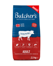 Butcher's Trockenfutter mit Rind für adulte Hunde aller Rassen 2,5kg