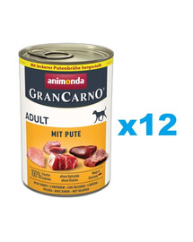 ANIMONDA GranCarno Adult indyk 12x400g