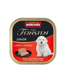 ANIMONDA vom Feinsten Nassfutter mit Rind und Geflügel für junge Hunde 5x150g