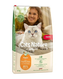 MERA Cat Nature Adult Trockenfutter mit Huhn für adulte Katzen getreidefrei 10 kg