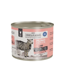 COUNTRY OF ANIMALS Nassfutter Monoprotein mit Lamm für adulte Katzen 200g