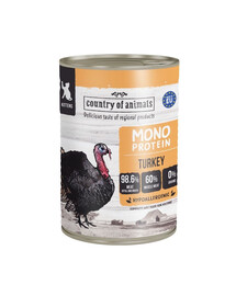 COUNTRY OF ANIMALS Nassfutter Monoprotein Truthahn für Kätzchen 400g