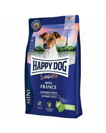HAPPY DOG Sensible Trockenfutter mit Ente für adulte Hunde kleiner Rassen 2x4kg