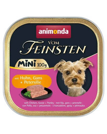 ANIMONDA Vom Feinsten Nassfutter mit Huhn, Gans und Petersilie für kleine Hunderassen 12x100g