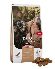 MERA Pure Sensitive Senior Trockenfutter mit Truthahn unf Reis für ältere, sensible Hunde aller Rassen 12,5 kg