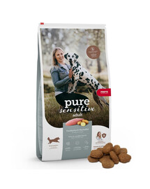 Mera Pure Sensitive Frischfleisch Pute & Kartoffel Trockenfutter für sensible, erwachsene Hunde 4 kg