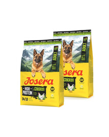 JOSERA High Protein Adult Chicken Hochenergiefutter für Sporthunde 2x3kg