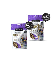 DR MALOU gefriergetrockene Rinderleber Snacks für Katzen 2x50g