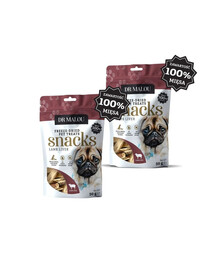 DR MALOU Gefriergetrocknete Lammleber Snacks für Hunde 2x50g