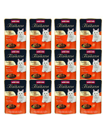 ANIMONDA Vom Feinsten Fines mit Filets Nassfutter mit Ente und Putenfilet für adulte Katzen 12x85g