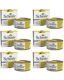 SCHESIR Nassfutter Hähnchen mit Ananas für adulte Hunde 6x150 g