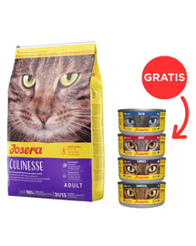 JOSERA Cat Culinesse Trockenfutter mit Lachs für Katzen 10 kg + 4 Dosen GRATIS