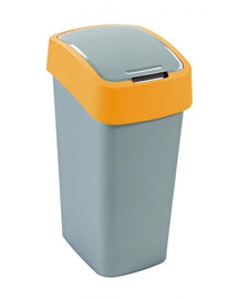 Kosz na śmieci FLIP BIN 50 l Srebrny/pomarańczowy