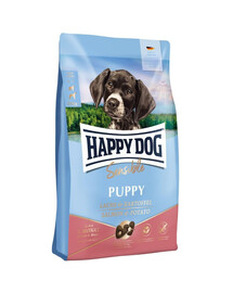 HAPPY DOG Sensible Puppy Trockenfutter Lachs und Kartoffel für sensible Welpen 4 kg